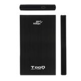 TooQ - TQE-2522B caja para disco duro externo Caja de disco duro (HDD) Negro 2.5"
