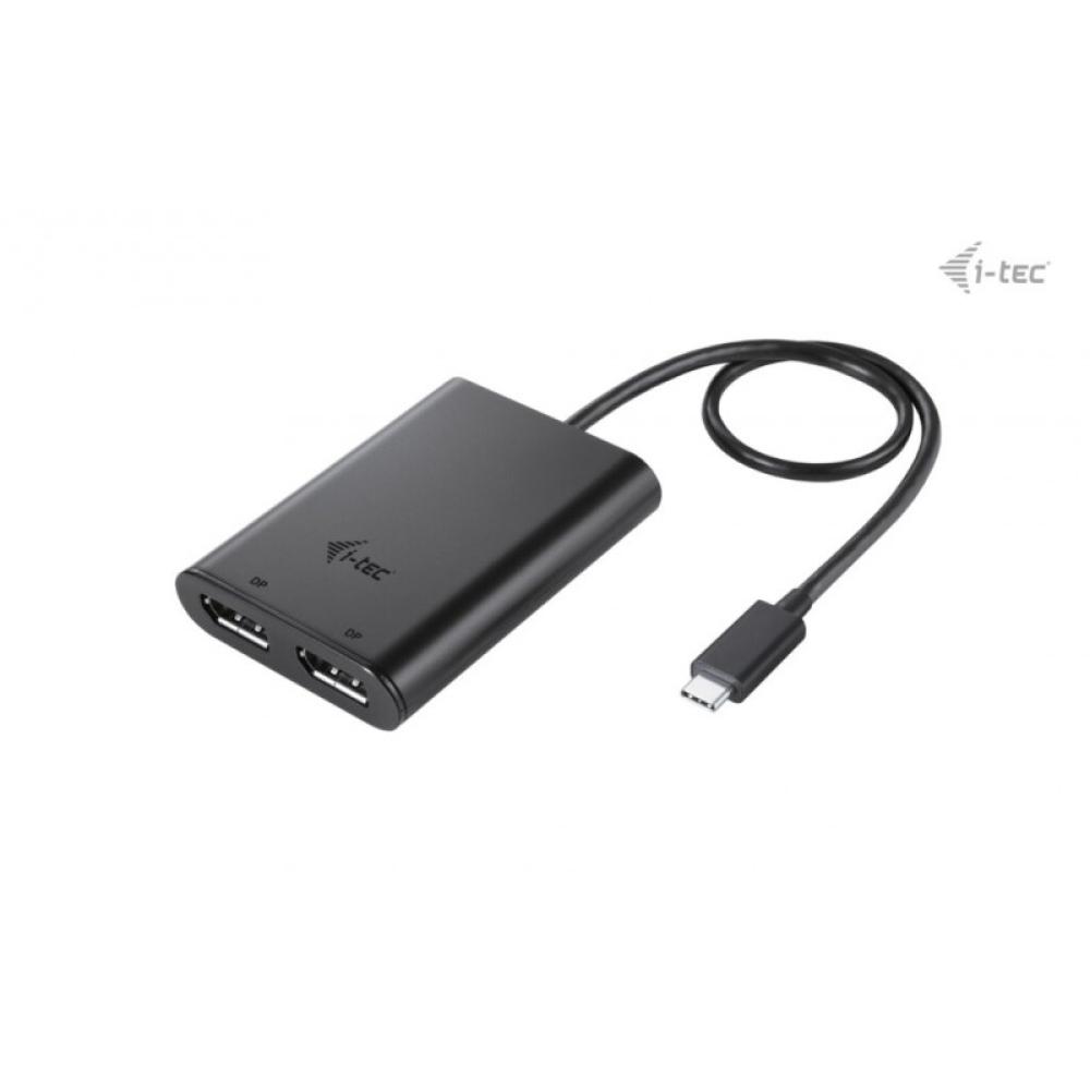 i-tec - USB-C Dual 4K/60Hz (single 8K/30Hz) DP Video Adapter