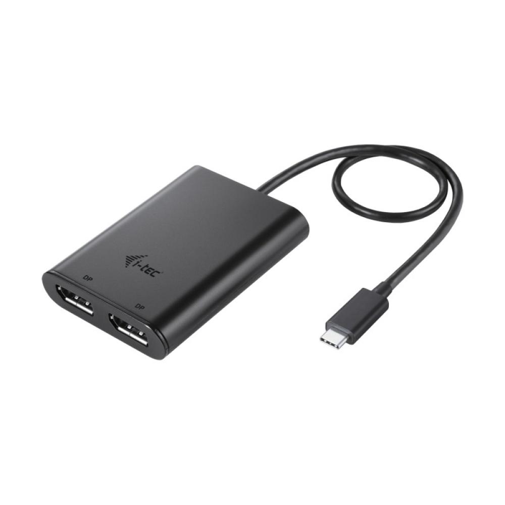 i-tec - USB-C Dual 4K/60Hz (single 8K/30Hz) DP Video Adapter