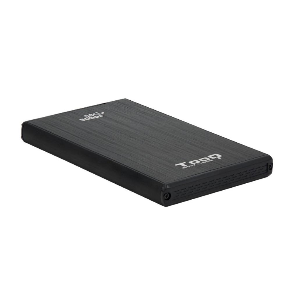 TooQ - TQE-2522B caja para disco duro externo Caja de disco duro (HDD) Negro 2.5"