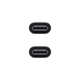 Nanocable - Cable USB 2.0 3A, tipo USB-C/M-USB-C/M, Negro, 1.5 m