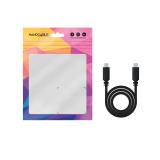 Nanocable - Cable USB 2.0 3A, tipo USB-C/M-USB-C/M, Negro, 1.5 m