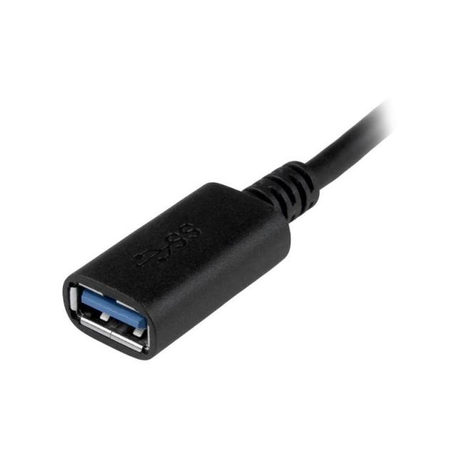 StarTech.com - Adaptador USB-C a USB - USB 3.0 (5Gbps) - 15cm - con Certificación USB-IF - USB-C a USB-A - USB 3.2 Gen 1 - Adapt