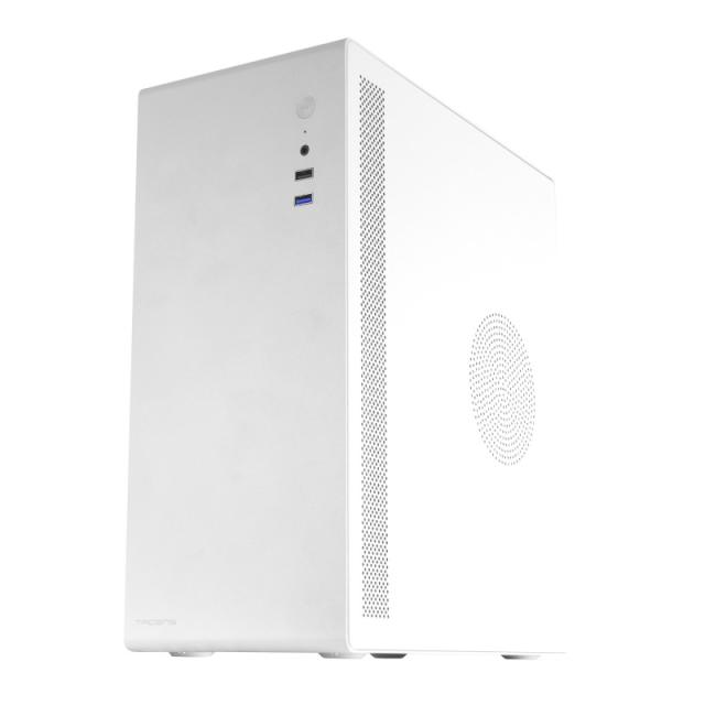 Tacens - NOVAX, Caja PC Ultracompacta Micro-ATX, Diseño Totalmente Metálico Ultrarresistente, 1x Ventilador Trasero 80 - 2NOVAXW