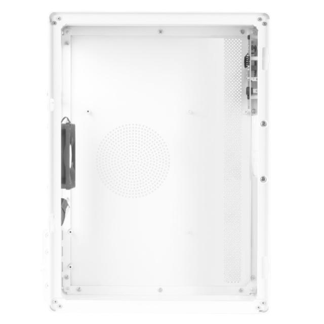 Tacens - NOVAX, Caja PC Ultracompacta Micro-ATX, Diseño Totalmente Metálico Ultrarresistente, 1x Ventilador Trasero 80 - 2NOVAXW