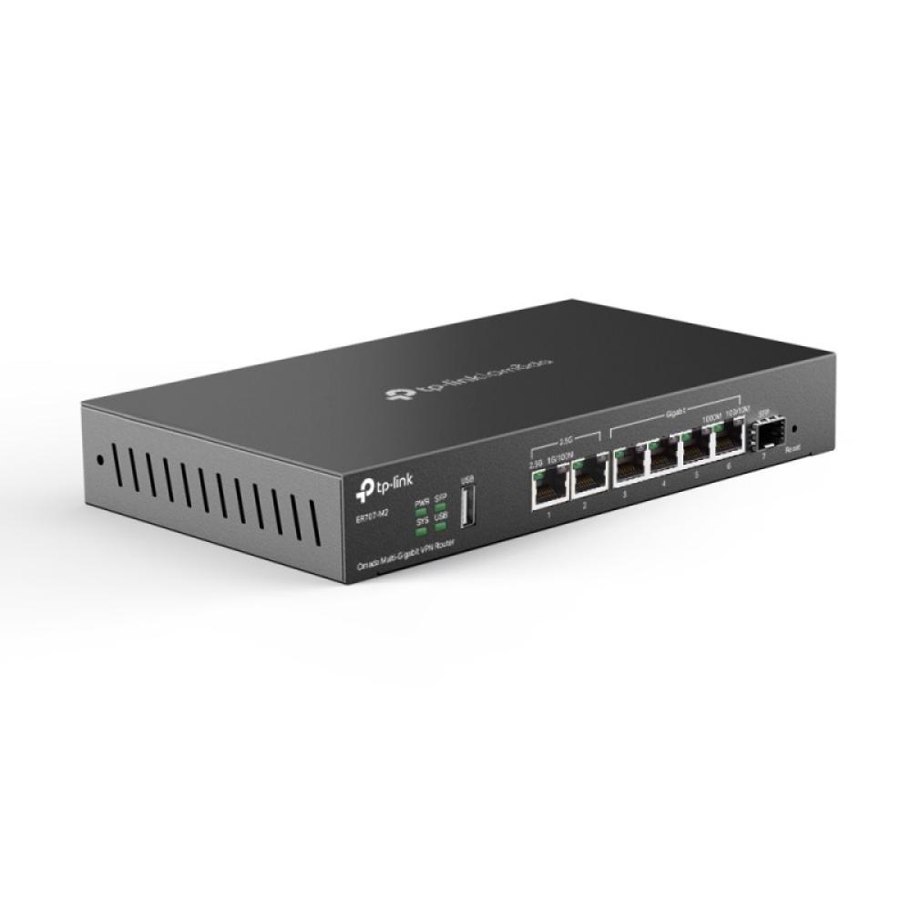TP-Link - Omada ER707-M2 router 2.5 Gigabit Ethernet, Ethernet rápido, Gigabit Ethernet Negro