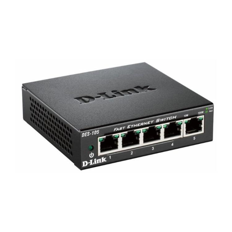 D-Link - DES-105 No administrado L2 Negro