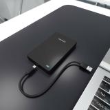AISENS - Caja Externa 2.5? 9.5mm SATA a USB-C USB3.1 Gen1, Negra