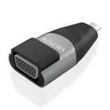 AISENS - Adaptador Conversor Aluminio USB-C a VGA, USB-C/M-HDB15/H, Gris