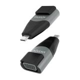 AISENS - Adaptador Conversor Aluminio USB-C a VGA, USB-C/M-HDB15/H, Gris