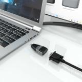 AISENS - Adaptador Conversor Aluminio USB-C a VGA, USB-C/M-HDB15/H, Gris