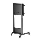 AISENS - Soporte PRO de suelo contrapeso con ruedas para TV 60-90Kg de 60-100, Negro