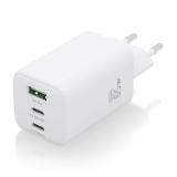 AISENS - Cargador Gan 65W, 2xUSB-C PD3.0 QC4.0, 1xUSB-A QC3.0, Blanco - ASCH-65W3P041-W