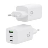 AISENS - Cargador Gan 65W, 2xUSB-C PD3.0 QC4.0, 1xUSB-A QC3.0, Blanco - ASCH-65W3P041-W