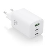 AISENS - Cargador Gan 65W, 2xUSB-C PD3.0 QC4.0, 1xUSB-A QC3.0, Blanco - ASCH-65W3P041-W