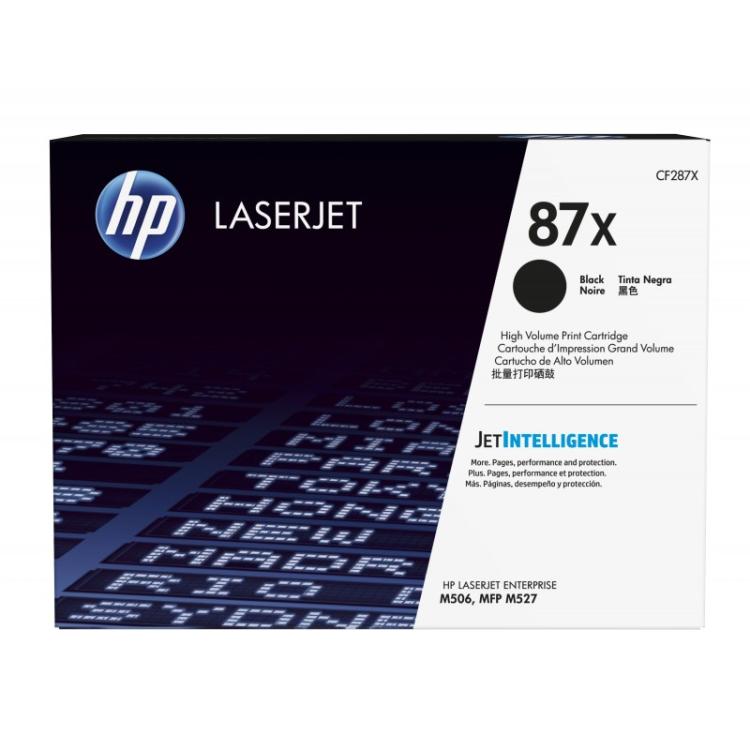 HP - Cartucho de tóner original LaserJet 87X de alta capacidad negro