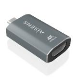 AISENS - Adaptador Conversor Aluminio USB-C a HDMU 4K@60Hz, USB-C/M-HDMI/H, Gris