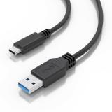 AISENS - Cable USB 3.1 Gen2 10Gbps 3A, Tipo USB-C/M-A/M, Negro, 2.0m