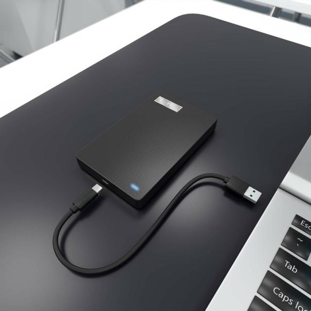 AISENS - Caja Externa 2,5? 9.5mm SATA a USB-C USB3.1 Gen1, Negra