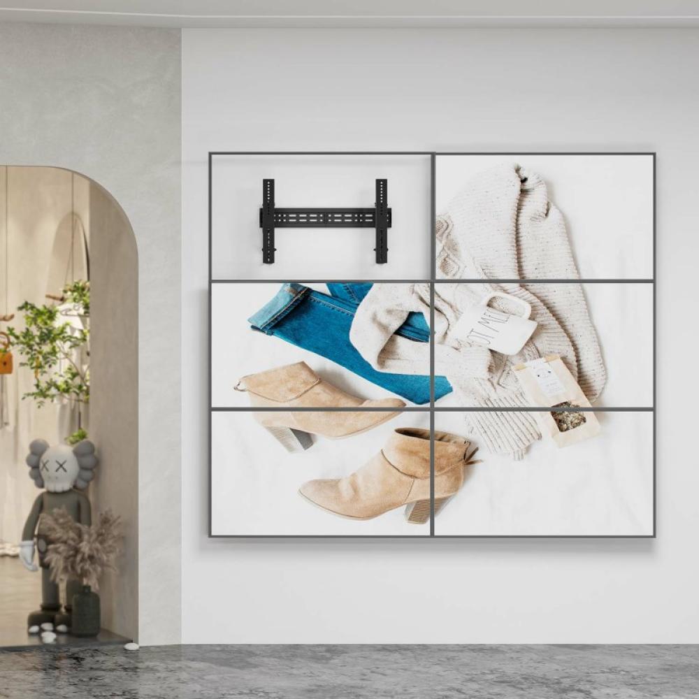 AISENS - Soporte para Videowall Nivelable y Función Pop-Out para Tv 70Kg de 37-70, Negro - VW70LPO-255