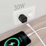 AISENS - Cargador Gan 30W, 1xUSB-C PD3.0 QD4.0, Negro - ASCH-30W1P019-BK