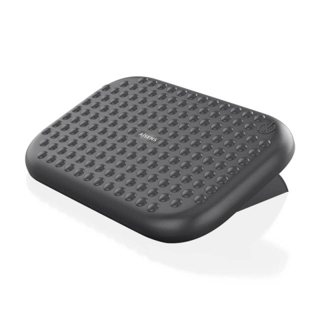AISENS - Reposapiés inclinable, Negro