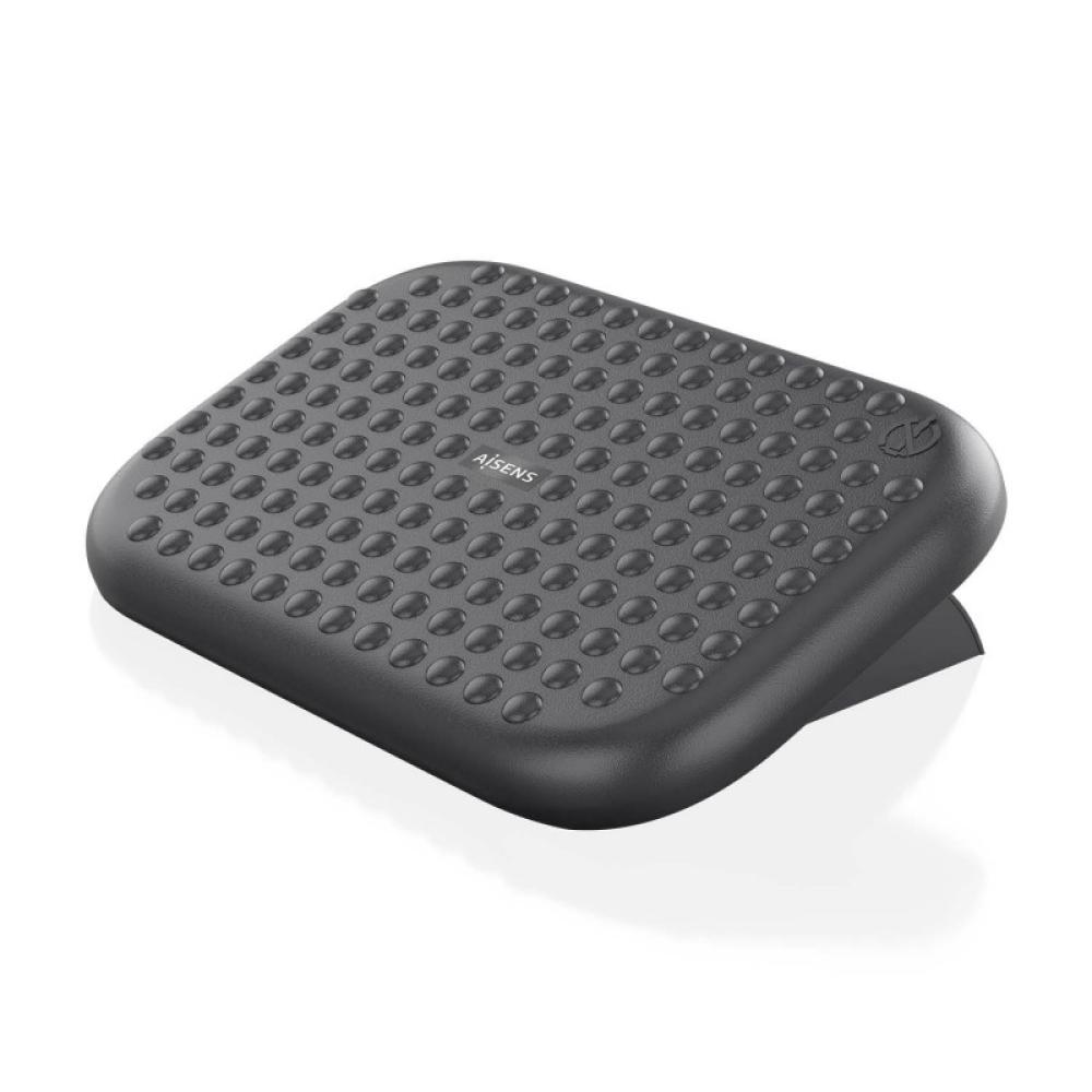 AISENS - Reposapiés inclinable, Negro