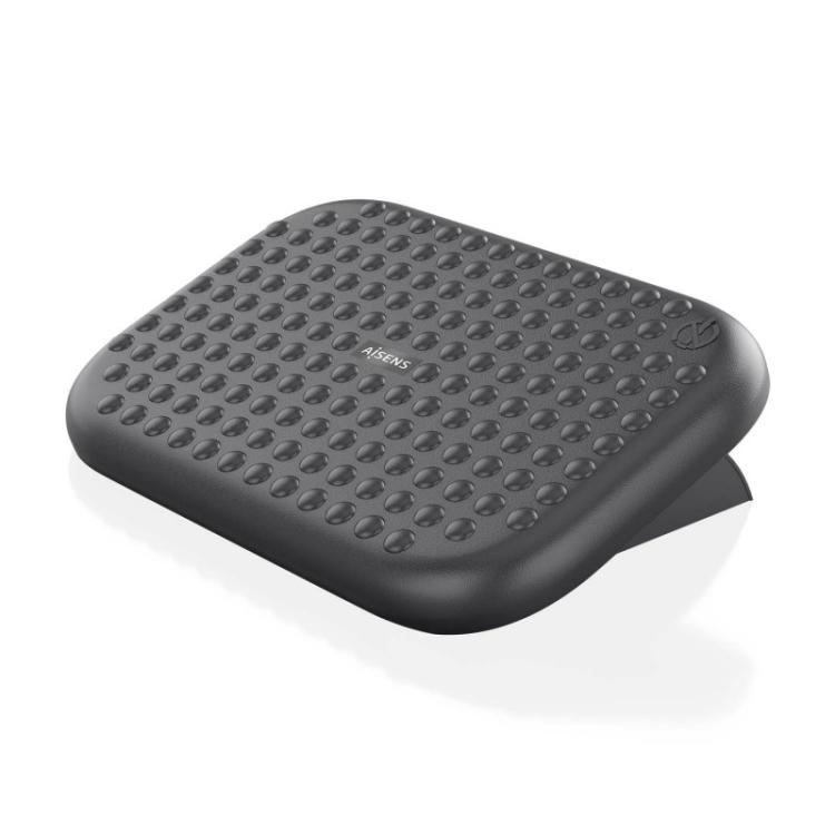AISENS - Reposapiés inclinable, Negro