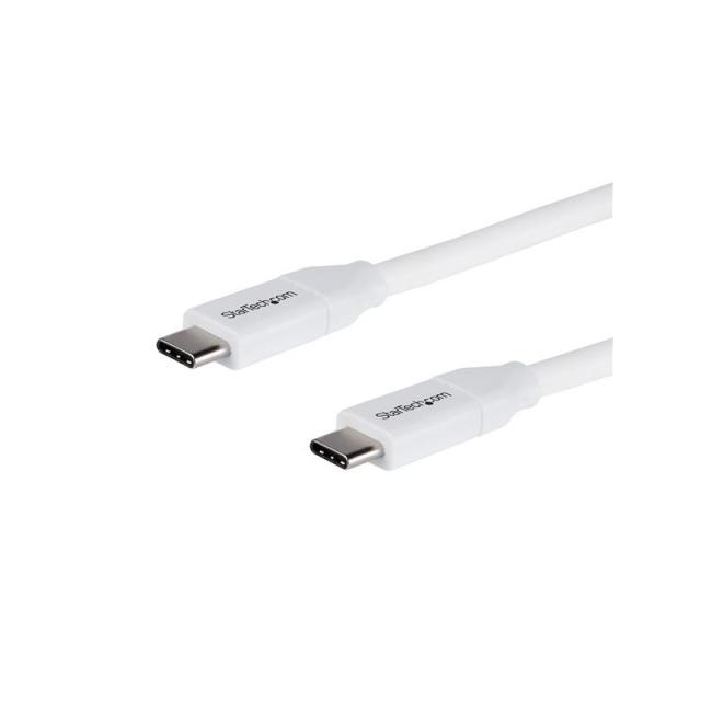 StarTech.com - Cable de 2m USB-C a USB-C con capacidad para Entrega de Alimentación de 5A - USB TipoC - Cable de Carga USBC - Bl