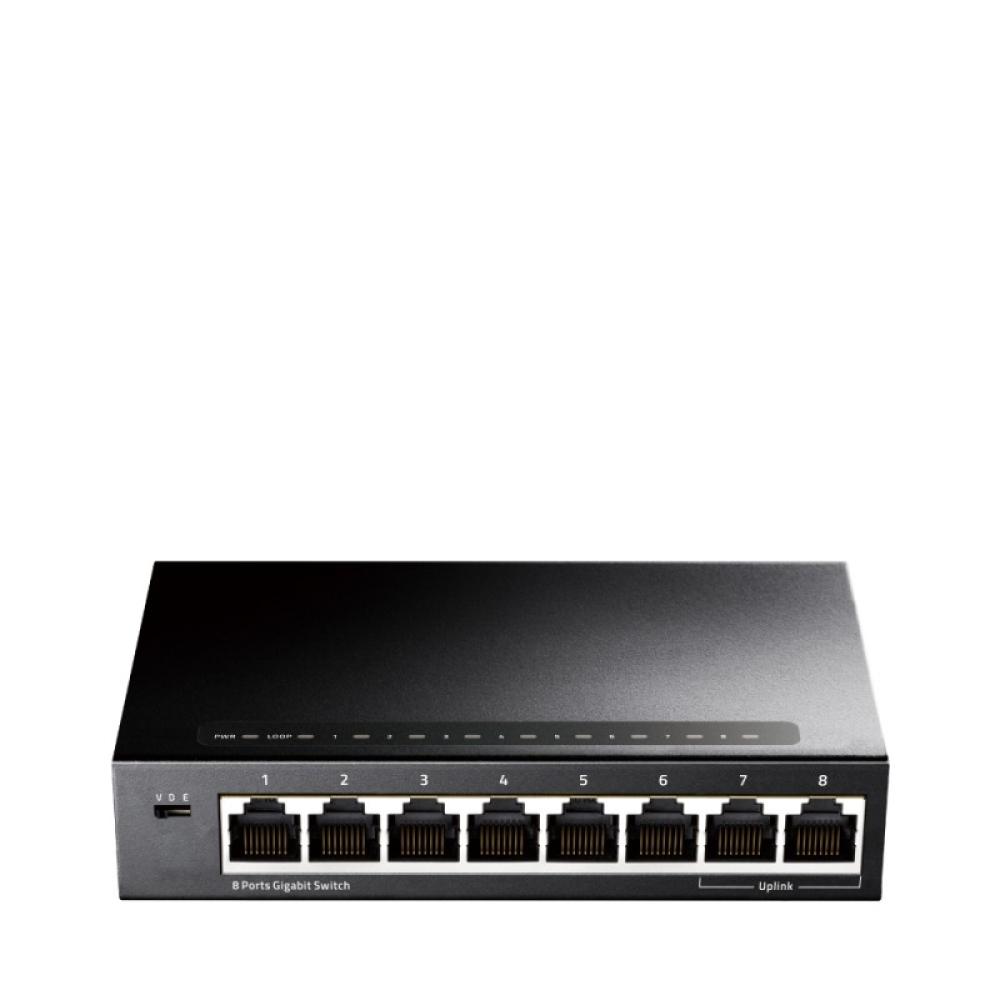Cudy - GS108 switch Gigabit Ethernet (10/100/1000) Negro