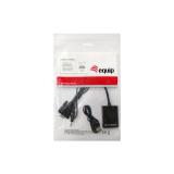 Equip - 119038 adaptador de cable de vídeo 0,2 m VGA (D-Sub) + 3,5mm DVI-D + USB Negro