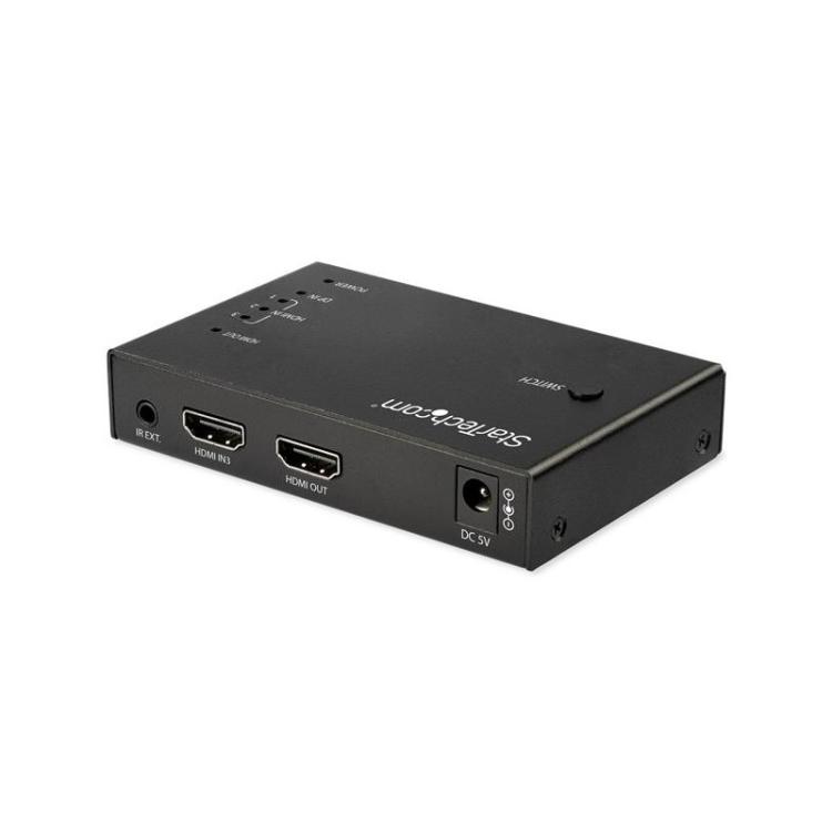 StarTech.com - Switch Conmutador de Vídeo HDMI de 4 Puertos - 3x HDMI y 1x DisplayPort - 4K 60Hz