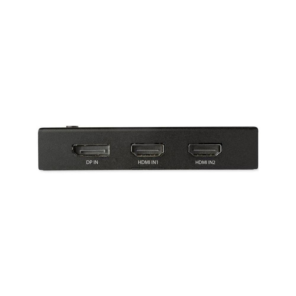 StarTech.com - Switch Conmutador de Vídeo HDMI de 4 Puertos - 3x HDMI y 1x DisplayPort - 4K 60Hz