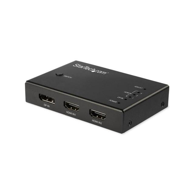 StarTech.com - Switch Conmutador de Vídeo HDMI de 4 Puertos - 3x HDMI y 1x DisplayPort - 4K 60Hz