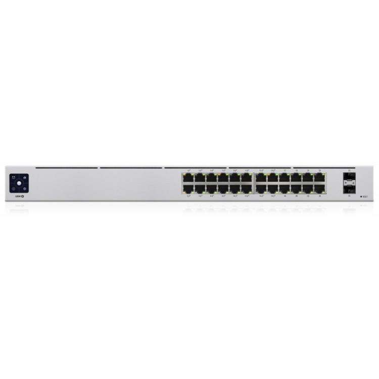 Ubiquiti - UniFi 24-Port PoE Gestionado L2/L3 Gigabit Ethernet (10/100/1000) Energía sobre Ethernet (PoE) 1U Plata