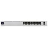 Ubiquiti - UniFi 24-Port PoE Gestionado L2/L3 Gigabit Ethernet (10/100/1000) Energía sobre Ethernet (PoE) 1U Plata