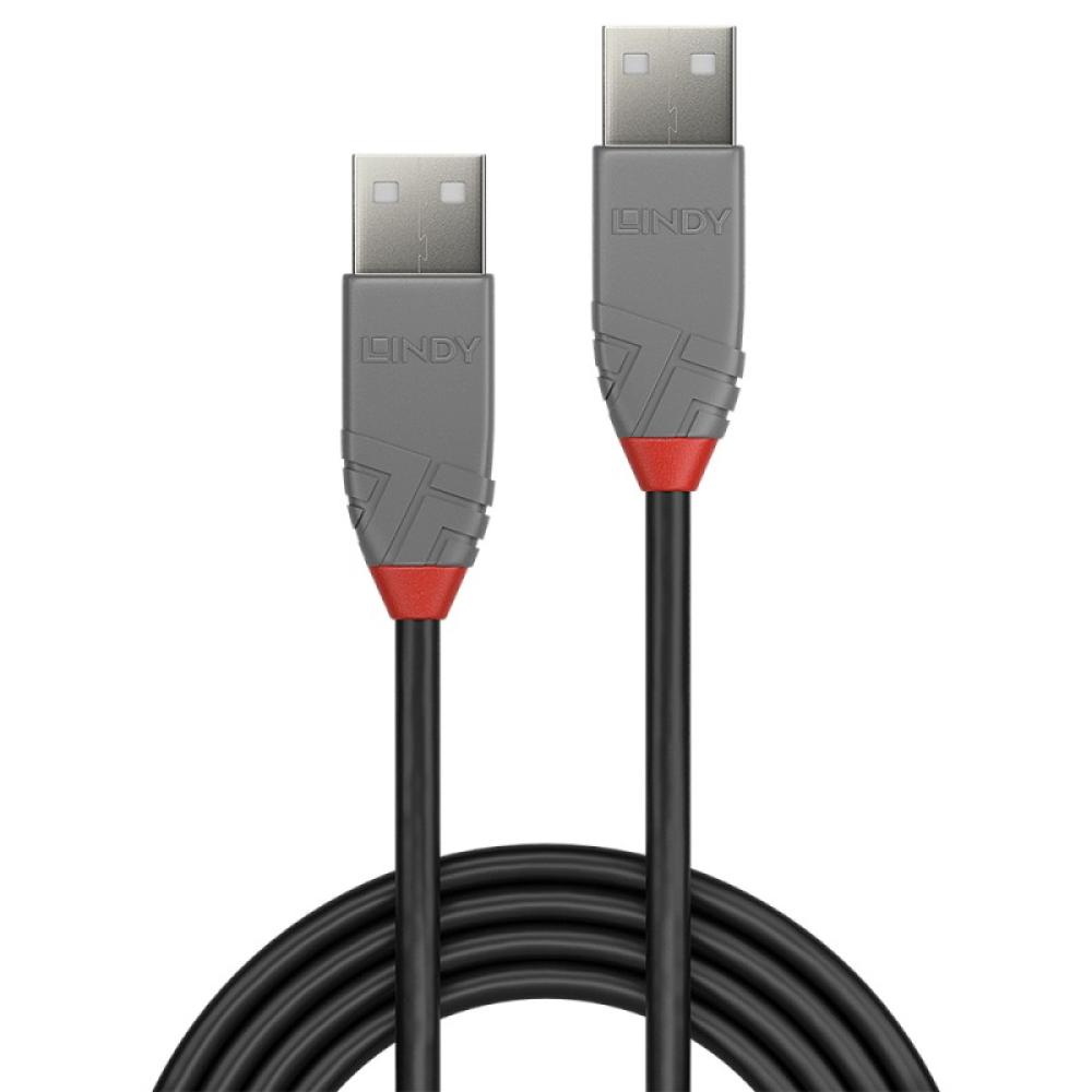 Lindy - 36694 cable USB USB 2.0 3 m USB A Negro, Gris