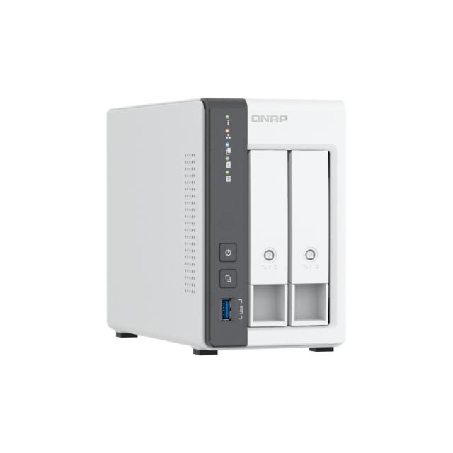 QNAP - TS-216G servidor de almacenamiento NAS Torre Cortex-A Cortex-A55 4 GB Unidad de disco duro Blanco