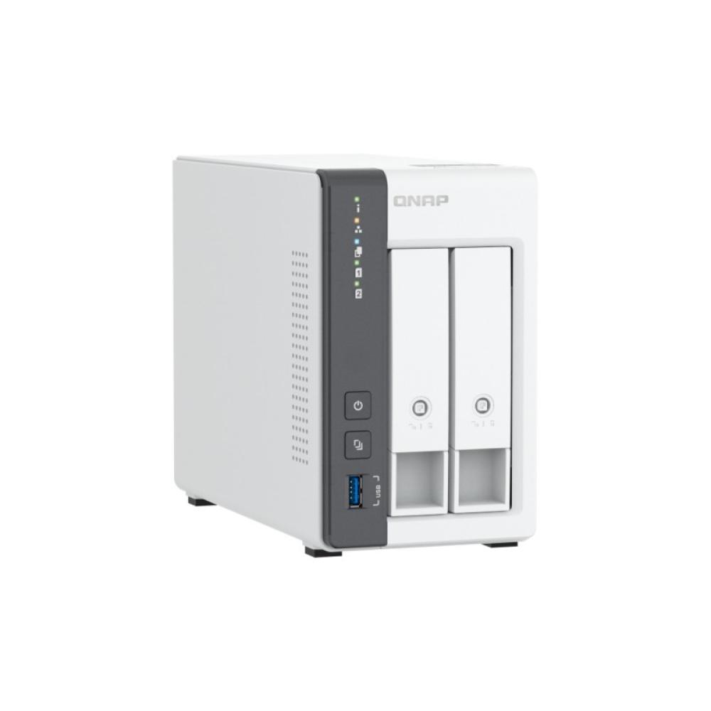 QNAP - TS-216G servidor de almacenamiento NAS Torre Cortex-A Cortex-A55 4 GB Unidad de disco duro Blanco