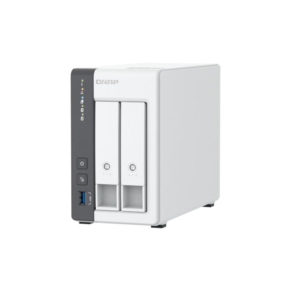 QNAP - TS-216G servidor de almacenamiento NAS Torre Cortex-A Cortex-A55 4 GB Unidad de disco duro Blanco