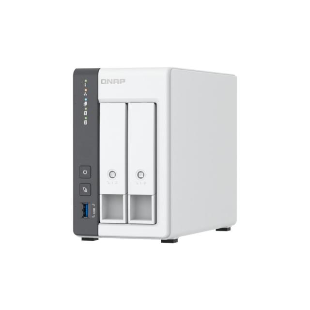 QNAP - TS-216G servidor de almacenamiento NAS Torre Cortex-A Cortex-A55 4 GB Unidad de disco duro Blanco