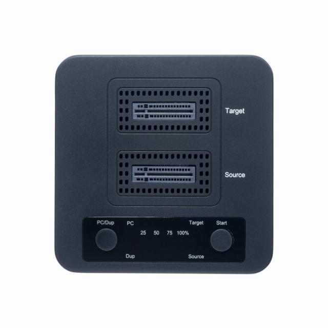 StarTech.com - Dock Duplicador Clonador Autónomo 1:1 de Unidad SSD NVMe M.2 - 90GBpm - USB-C 3.2 de 20Gbps - Docking Station USB