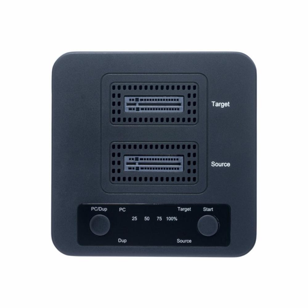 StarTech.com - Dock Duplicador Clonador Autónomo 1:1 de Unidad SSD NVMe M.2 - 90GBpm - USB-C 3.2 de 20Gbps - Docking Station USB