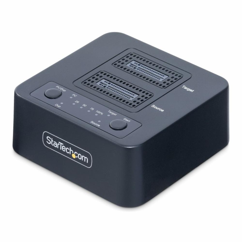 StarTech.com - Dock Duplicador Clonador Autónomo 1:1 de Unidad SSD NVMe M.2 - 90GBpm - USB-C 3.2 de 20Gbps - Docking Station USB