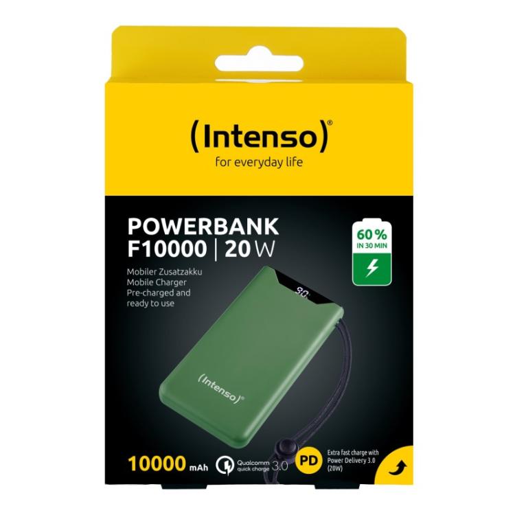 Intenso - 7332037 batería externa Polímero de litio 10000 mAh Verde