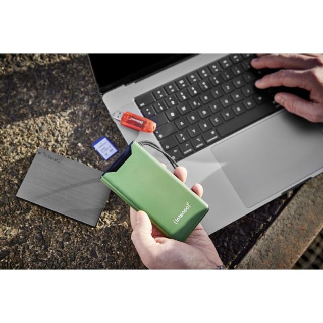 Intenso - 7332037 batería externa Polímero de litio 10000 mAh Verde