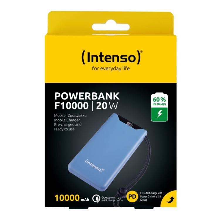 Intenso - 7332035 batería externa Polímero de litio 10000 mAh Azul