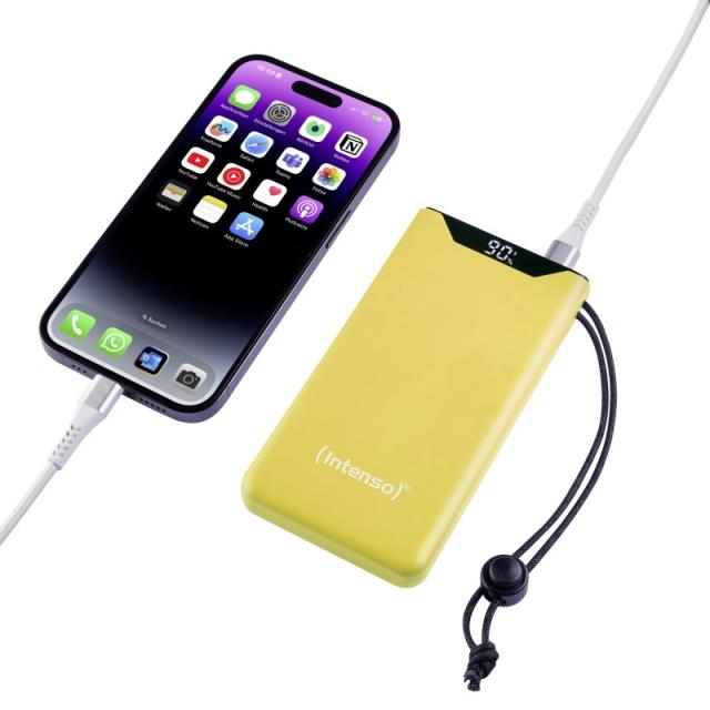 Intenso - 7332039 batería externa Polímero de litio 10000 mAh Amarillo