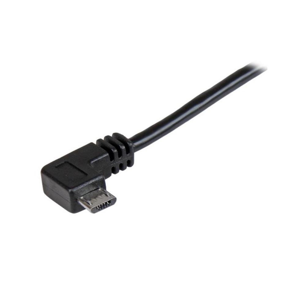 StarTech.com - Cable de 1m Micro USB con conector acodado a la derecha - Cable de Carga y Sincronización