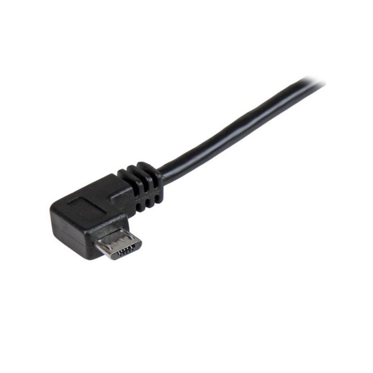 StarTech.com - Cable de 1m Micro USB con conector acodado a la derecha - Cable de Carga y Sincronización